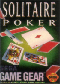 Solitaire Poker PAL Sega Game Gear PAL box art